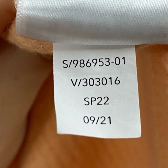 Athleta Coaster Luxe Waffle Knit Long Sleeve Sweatshirt in Orange size XL - Picture 9 of 10